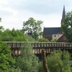 Drewniany most w Złotorii
