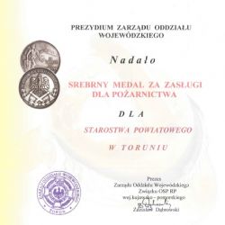 Nadanie Srebrnego Medalu