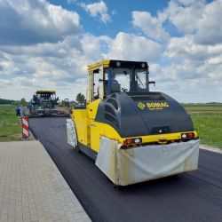 Roboty na drodze powiatowej Nr 2021C fot. Adam Orłowski (2)
