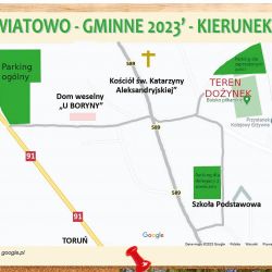 mapa dojazdu na dozynki