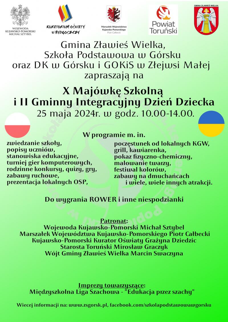 X Majówka Szkolna i II Gminny Dzień Dziecka