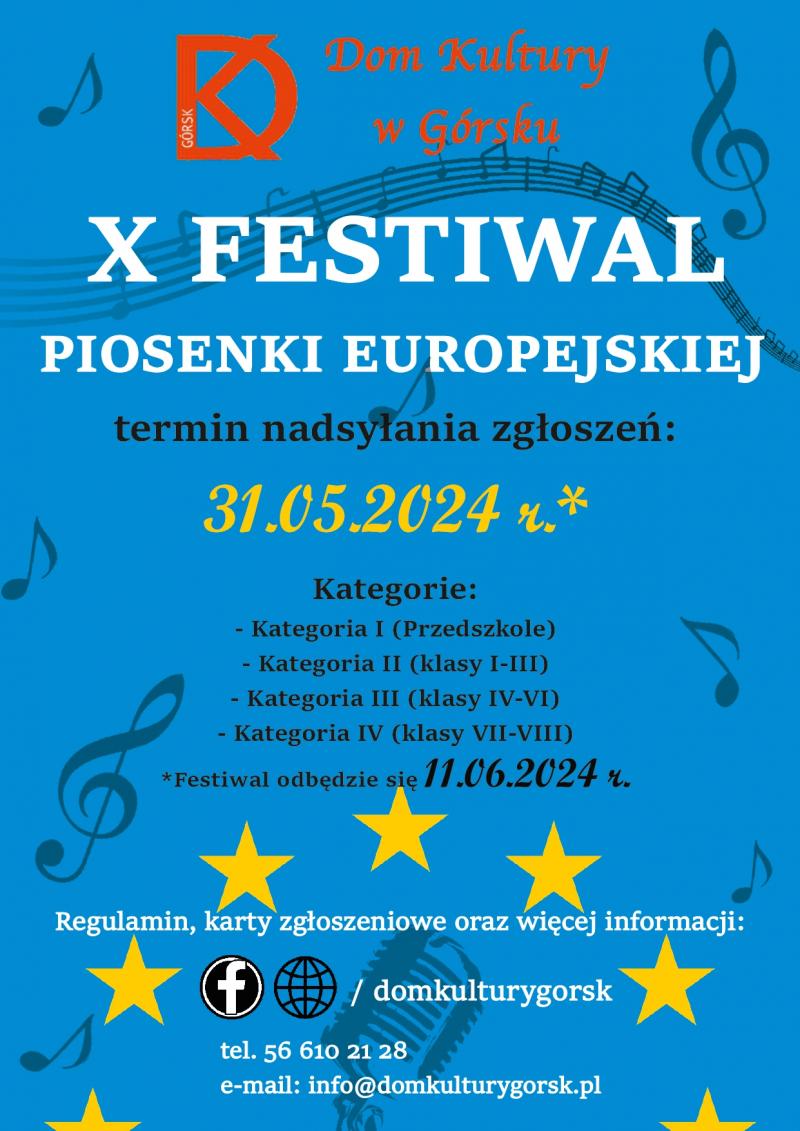 X Festiwal piosenki europejskiej