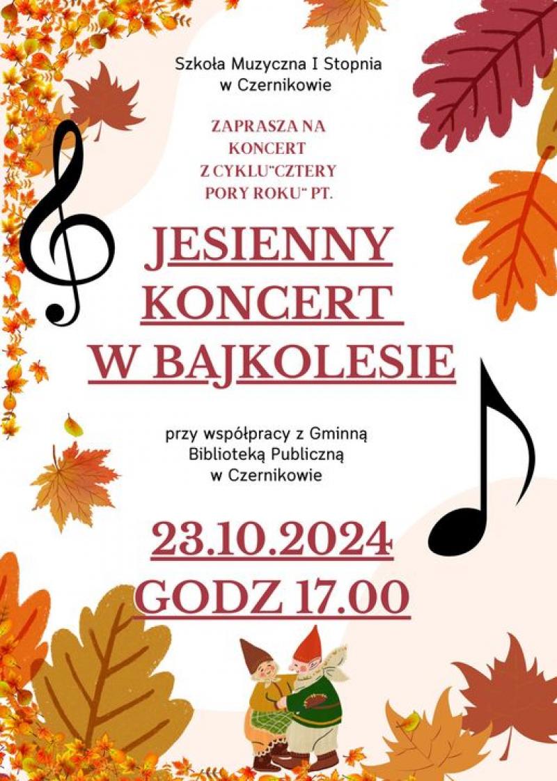 Jesienny koncert w bajkolesie Czernikowo