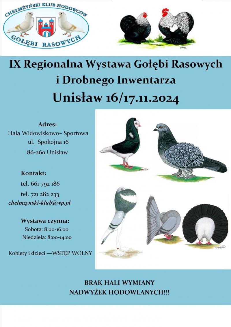 IX Regionalna Wystawa Gołębi Rasowych Unisław