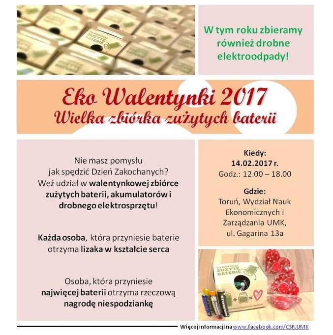 VII edycja "EkoWalentynek" - czyli akcja "Kochamy recykling!"