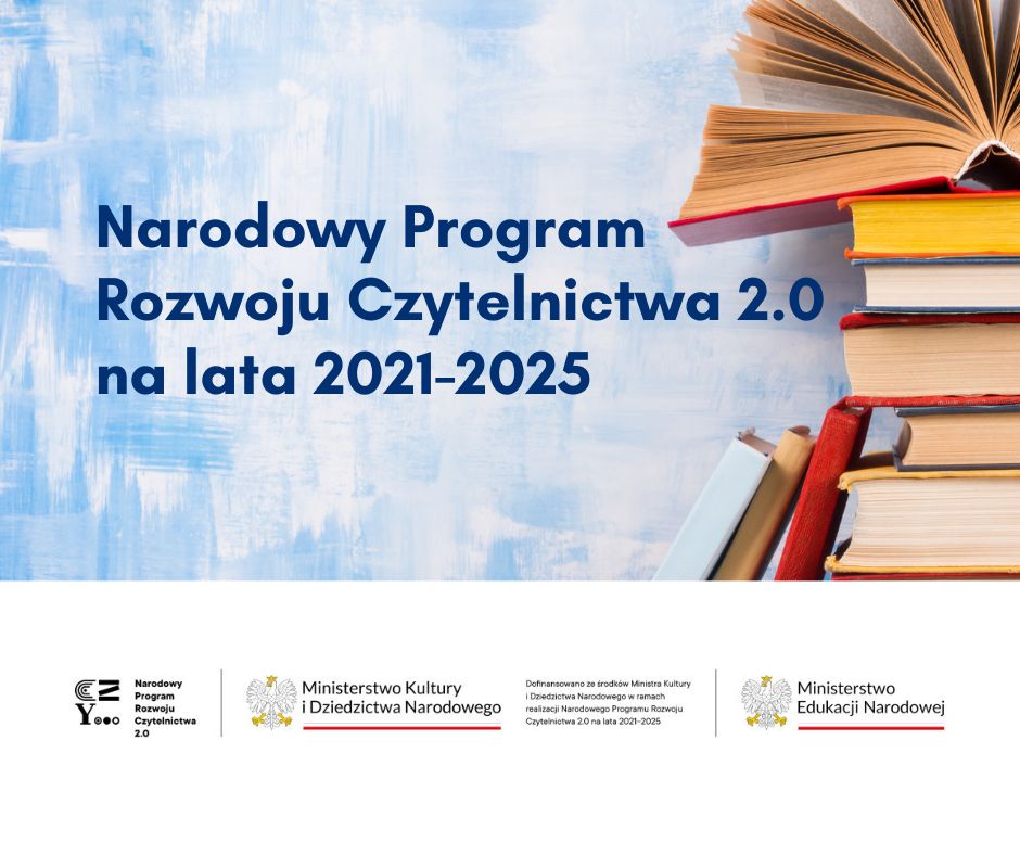 Wsparcie dla czytelnictwa – szkoły powiatu toruńskiego w Narodowym Programie Rozwoju Czytelnictwa 2.0 na lata 2021-2025