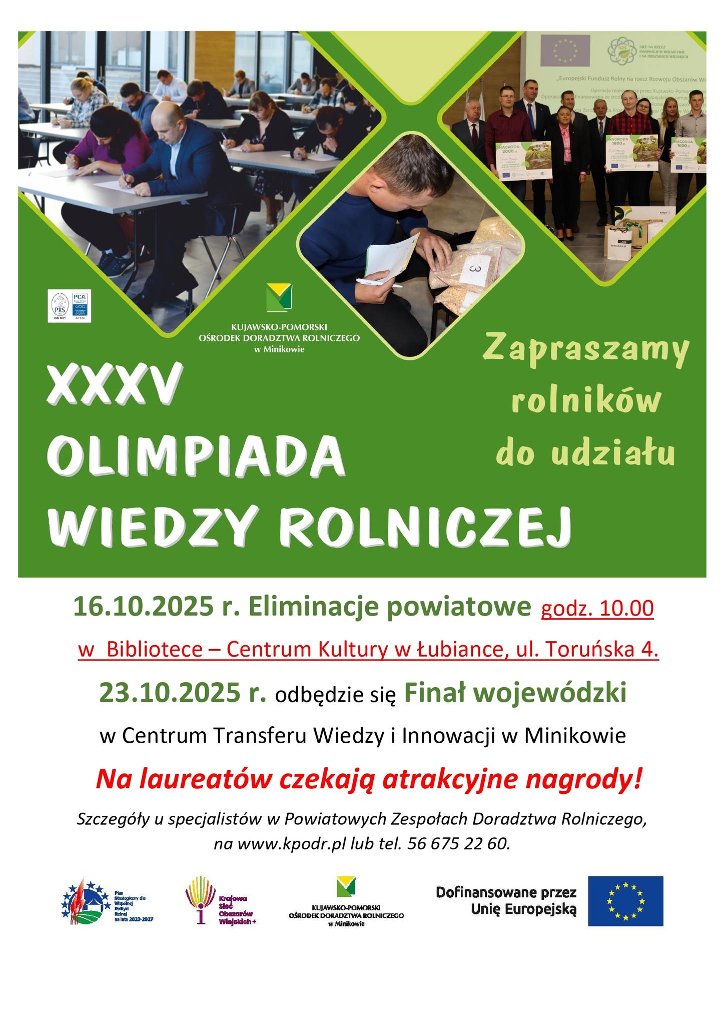 Rusza XXXV Olimpiada Wiedzy Rolniczej